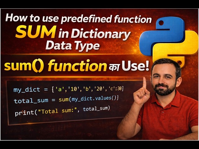 How to use predefined function sum in python@COMPUTEREXCELSOLUTION #python #pythonprogramming