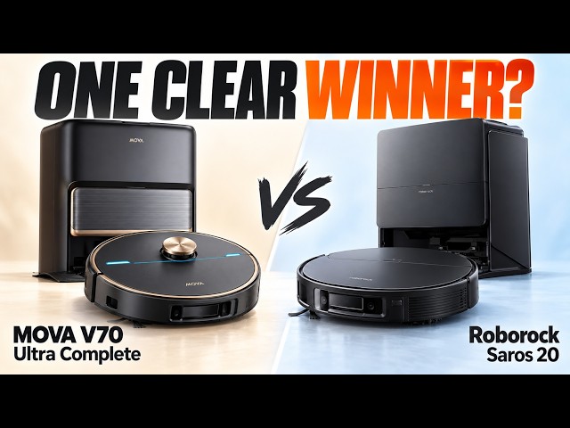 MOVA V70 Ultra Complete vs Roborock Saros 20: Which Cleans Better?