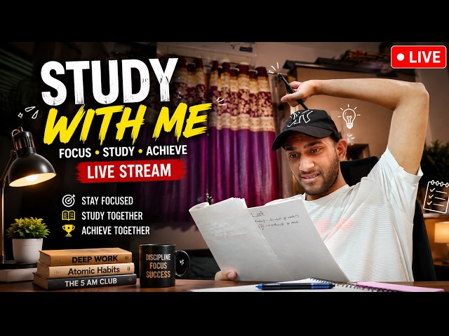 🔴 1.5-Hours Night Study with Me🔥C Prog. Topic Wise Test | GATE CSE 2027 Preparation | G4Gate Day 28