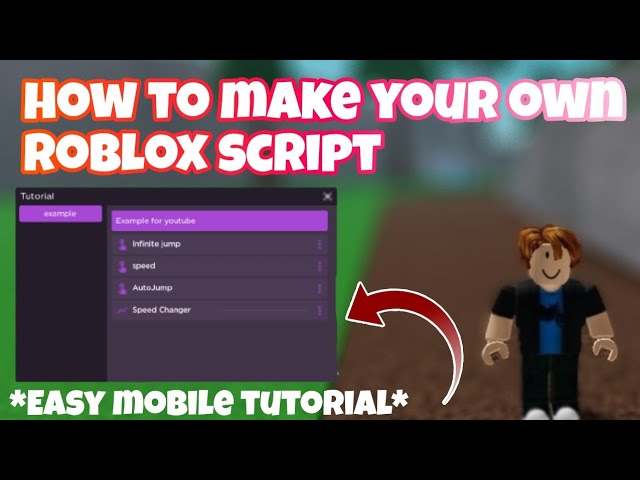 How to make your own roblox script on mobile *EASY TUTORIAL*