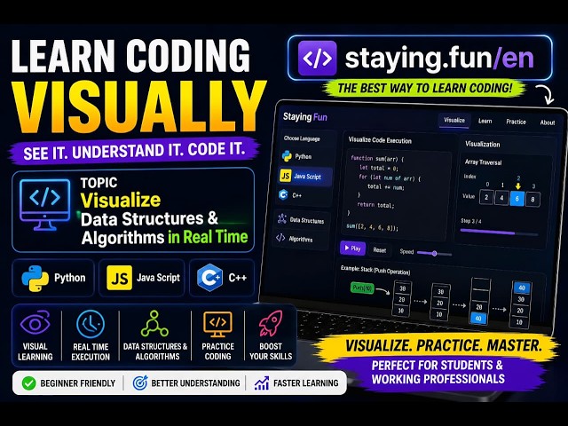 🎯 Learn Coding Visually | Best Website for Developers & Students