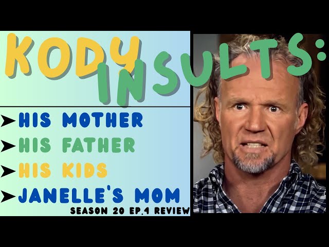 Kody BLAMES  & INSULTS everyone else!  Sister Wives Season 20 Episode 4 REVIEW