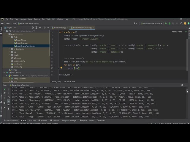 04 Extract Data from Oracle | ETL Using Python