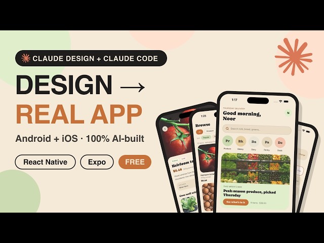 Claude Design + Claude Code Built This ENTIRE iOS App — No Figma, No Coding