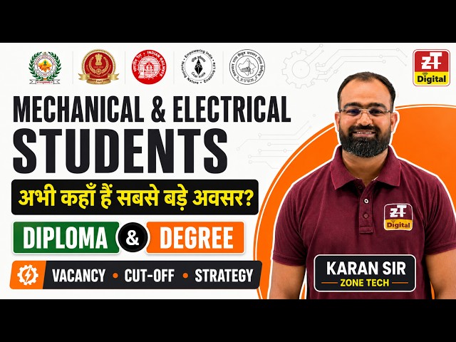 Right Opportunities for Diploma & Degree Engineers  Clear Your Confusion  Complete Guidance ZoneTech