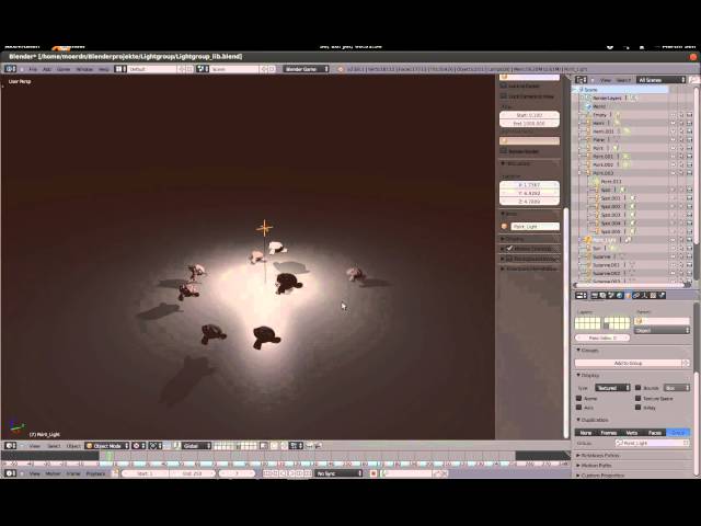 BGE Development (Feature proposal): working Light Groups Example (Point Light with Shadows)