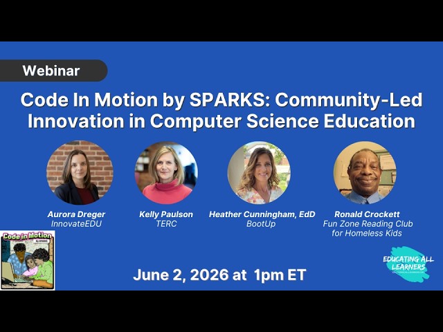 Code In Motion by SPARKS: Community-Led Innovation in Computer Science Education