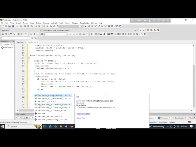 Tutorial 24:Binary Search Tree (BST) Insertion Animation in C++ | Data Structures Visualization