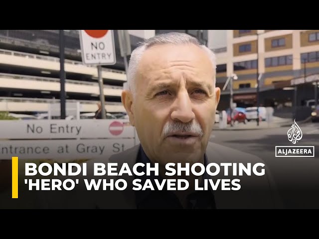 'Bondi hero' praised for disarming gunman during Sydney mass shooting