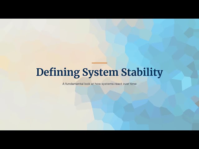 System Stability and Pole Analysis