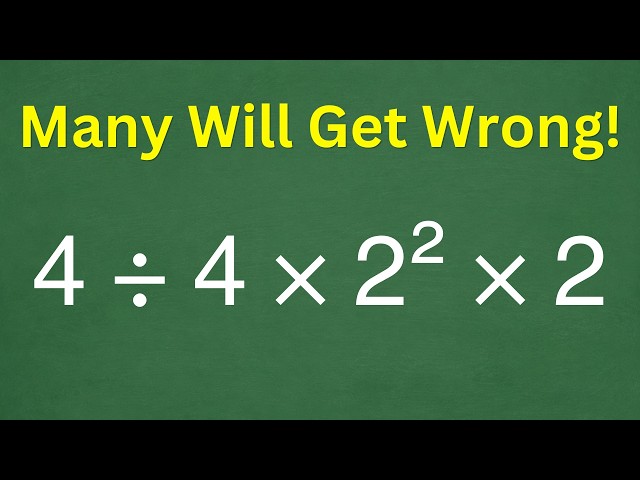 Almost Everyone Is Getting This Math Puzzle Wrong!