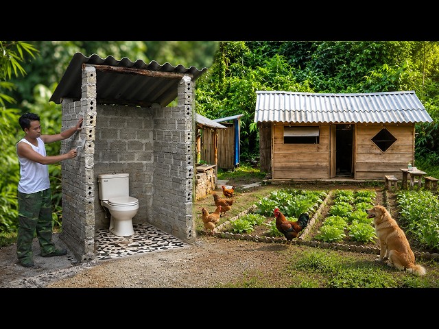 Building a septic toilet, bringing home chickens to raise, and preparing the clinic for operation