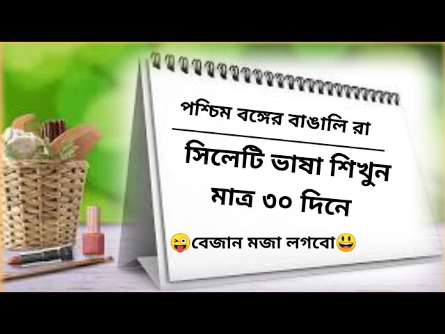 Learn Sylhet language in just 30 days একবার দেখুন মজা পাবেন ।
