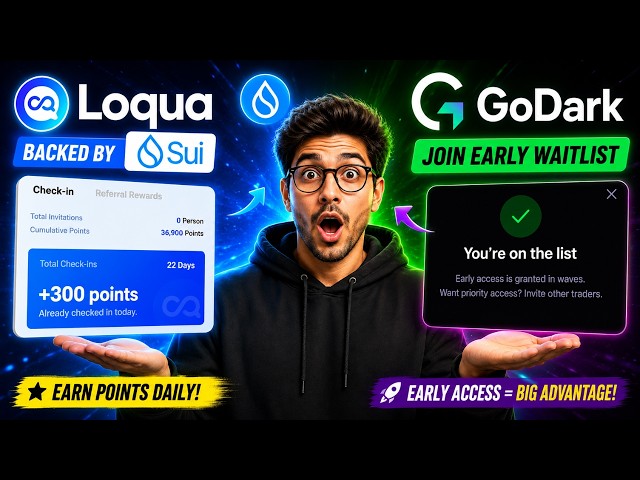 2 New Crypto Airdrops🔥: Loqua Backed by Sui + GoDark Early Waitlist