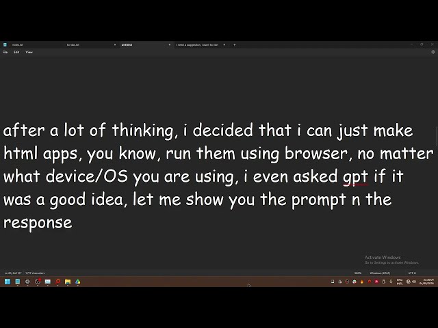 change of plans - project vibeTML (day 1 - part 1/3 - new agenda)