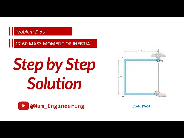 Problem 17–60 | Initial Angular Acceleration & Reactions at A | Chapter 17 Dynamics