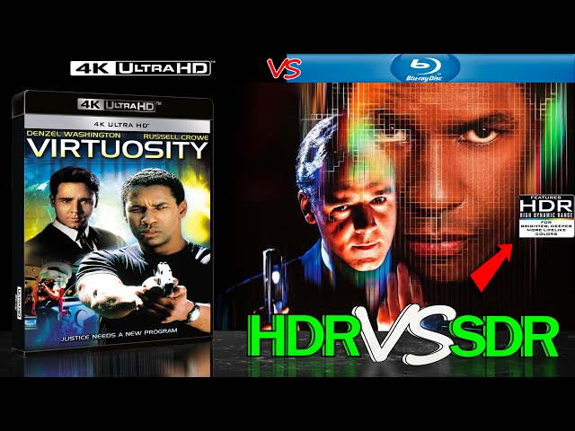 Virtuosity 1995 HDR ANALYSIS 4K Blu Ray vs 1080p BD SDR 100nits #TRUE_DIFFERENCE #WATCH_IN_HDR