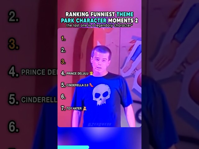 Top Funniest Theme Park Character Moments 2 #shorts #usa #disney