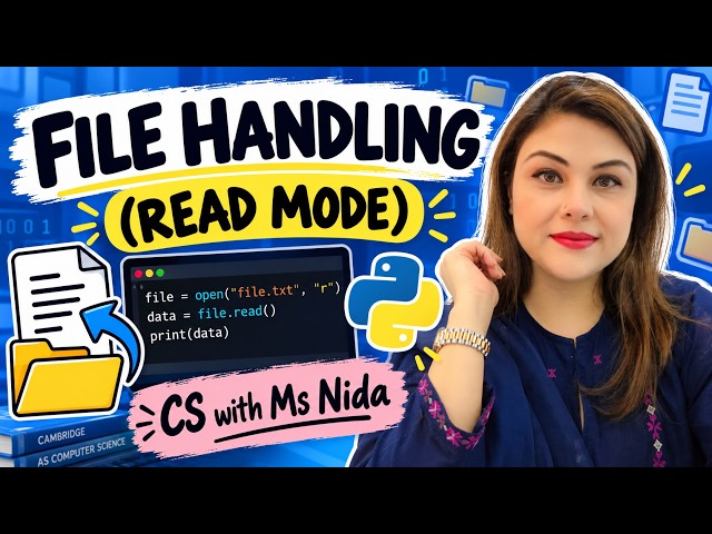 FILE HANDLING | READ MODE | 9618 | AS | CS | P2