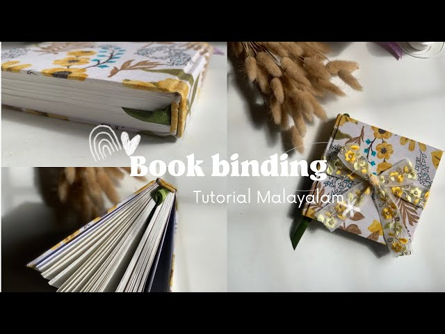 book binding malayalam | giveaway 🎉 | how to make book  