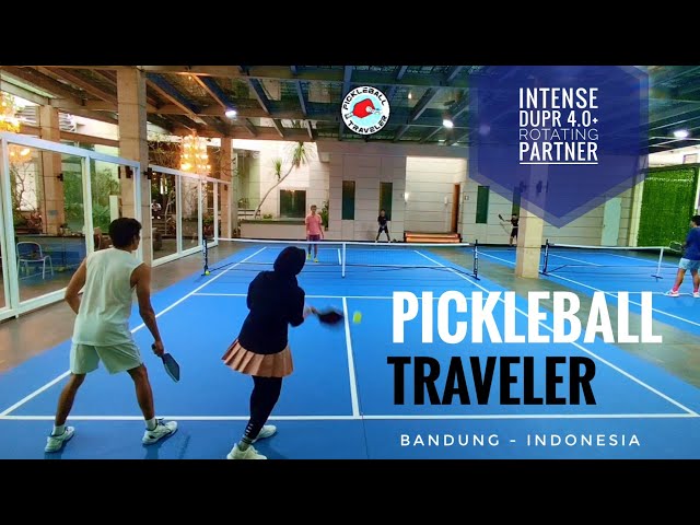 Intense Pickleball DUPR 4.0+ Rotating Partner | Bastian|Sita v Rudini|Raja #pickleballindonesia