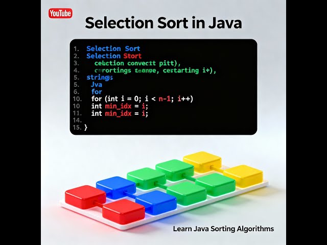Selection sort in java
