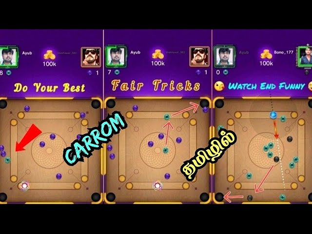 ⚡ Carrom Pool ⚡ Tamil Gaming 🔥 / Best Gameplay / Fair Player Tips & Tricks / Easy Winning