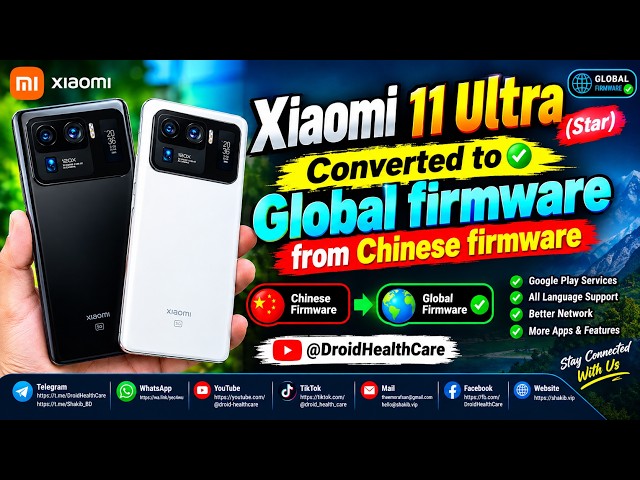 Xiaomi 11 Ultra (Star) Chinese Convert to Global Firmware Without Unlocking bootloader.