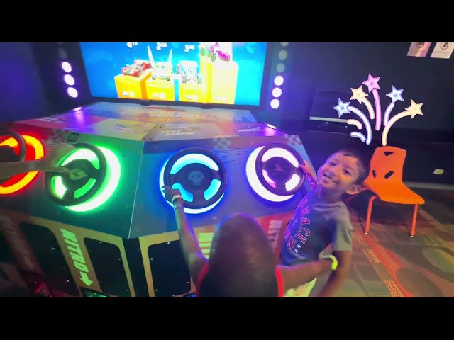 Hot Wheels: King of the Road 🚗| Epic Summer Vacation Kids Arcade Lodge Gaming at Moon Palace Cancun!