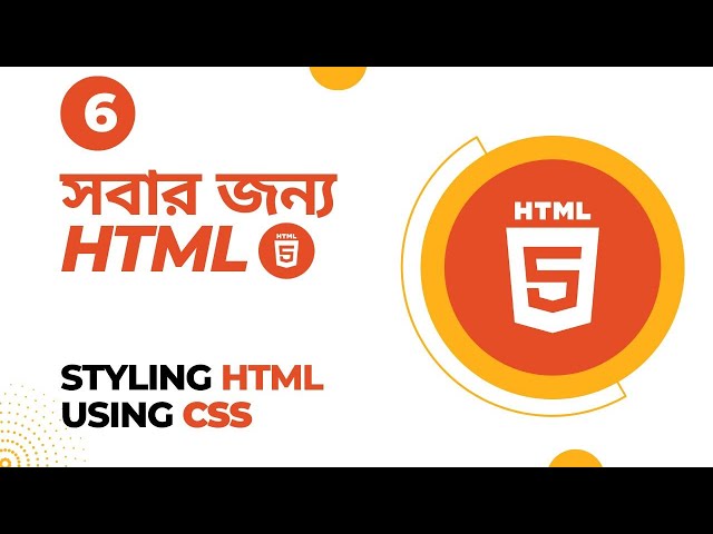 HTML Bangla Tutorial #6 Styling Html Using 3 way CSS || Code ABC