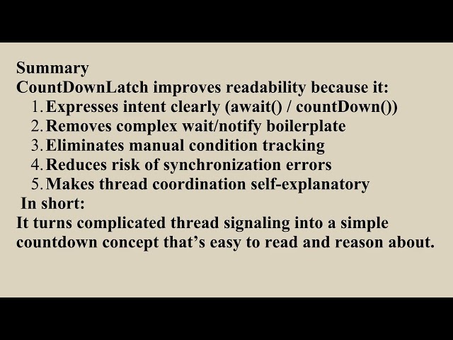 COUNTDOWNLATCH in Java | Q4 Java L6 P4 | SMILE ROAD