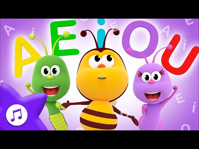 As Vogais A E I O U | Aprendizado Divertido para Crianças 🌈BICHIKIDS em Português