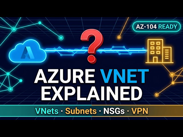 Azure Virtual Network Explained: VNets, Subnets, NSGs & VPNs