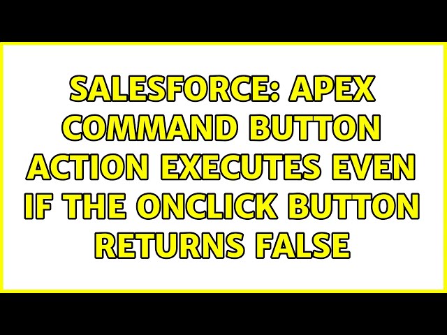 Salesforce: Apex command button action executes even if the onclick button returns false