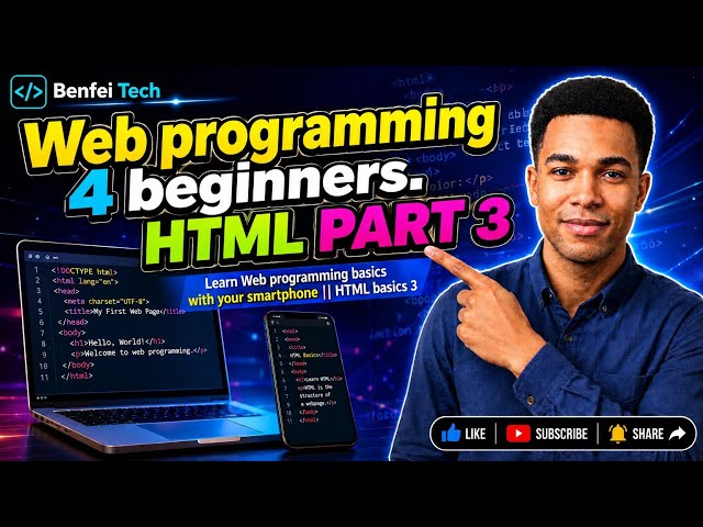 Learn Modern Web Programming || HTML Part 3