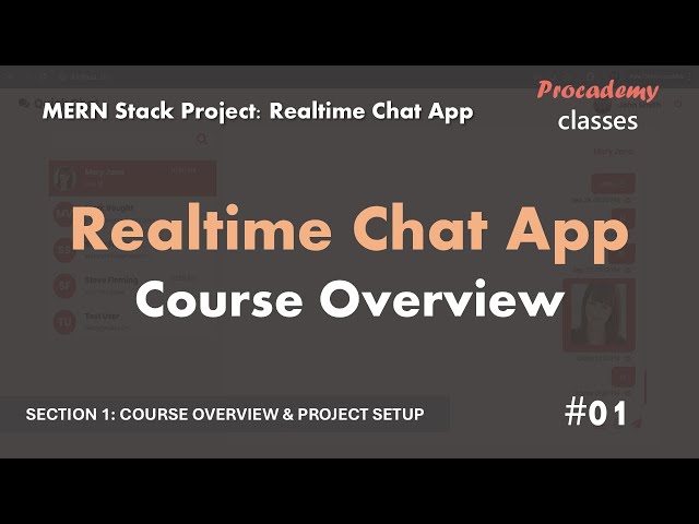 #01 Course Overview - Chat App | Real Time Chat App  | MERN Stack Project