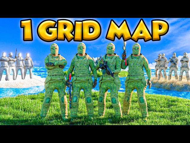 I trapped 4 Teams for 100 Days on a 1 Grid Map! - Rust