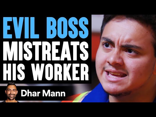 Evil BOSS MISTREATS His WORKER Ft. Benny Soliven  | Dhar Mann
