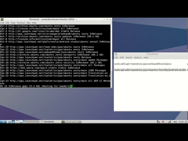 install java and android studio on ubuntu