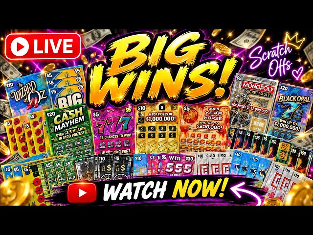ALL NEW SCRATCH OFF LOTTERY TICKETS FROM DIFFERENT STATES