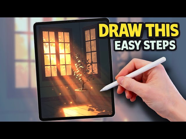 Draw Beautiful Window Light in Procreate | beginner-friendly Step by Step Tutorial