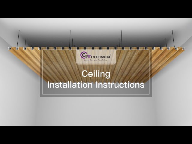 COOWIN® WPC Ceiling Installation