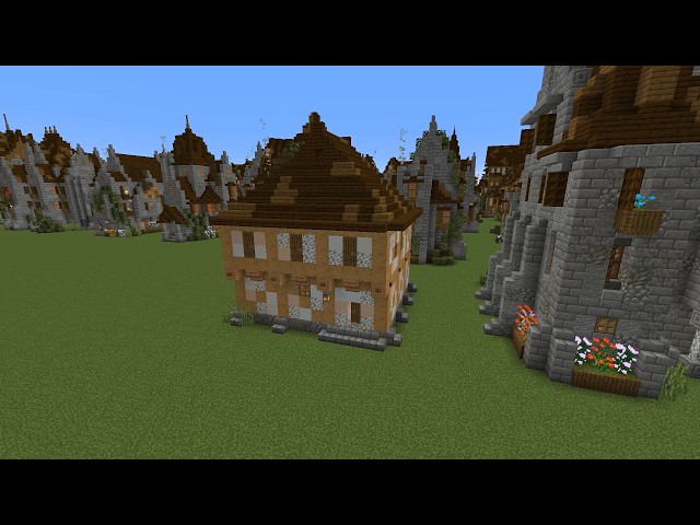 Simple Minecraft Tutorial Medieval House no 81 1st Person POV