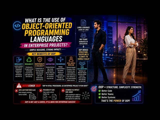 What Is the Use of OOP in Enterprise Projects? | Java Interview Question | OOP Song