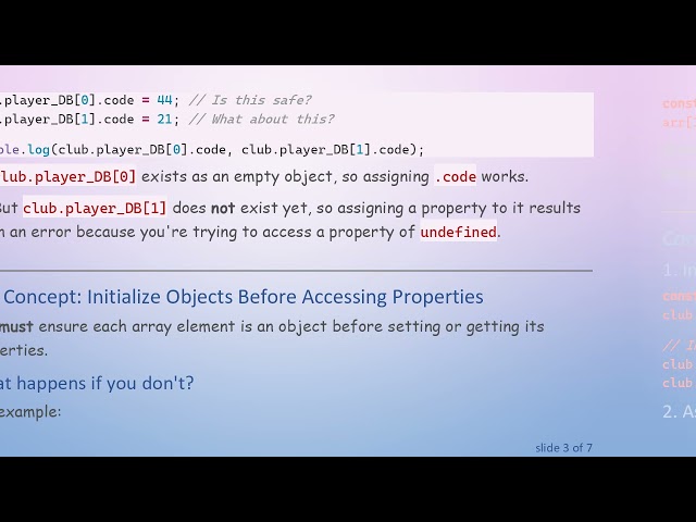 How to Declare a JavaScript Array of Objects Properly