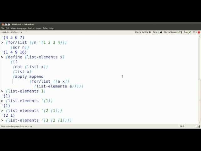 racket recursion video 2/4 --- for/list recursion