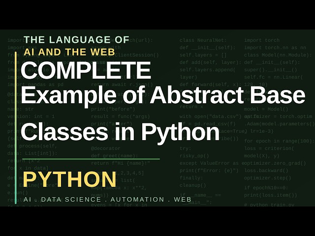 Example of Abstract Base Classes in Python