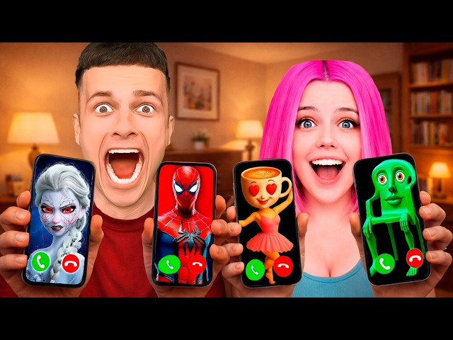 ¡LLAMAMOS A TODOS LOS BRAINROT, SUPERHÉROES, ELSA Y DEMONIOS KPOP A LAS 3 AM!!!
