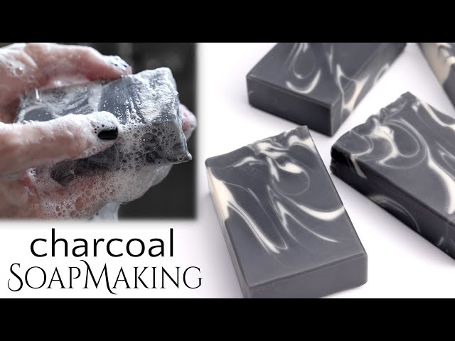 Charcoal Soap Making | Drop Swirl