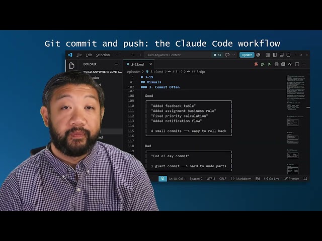 Git commit and push: the Claude Code workflow
